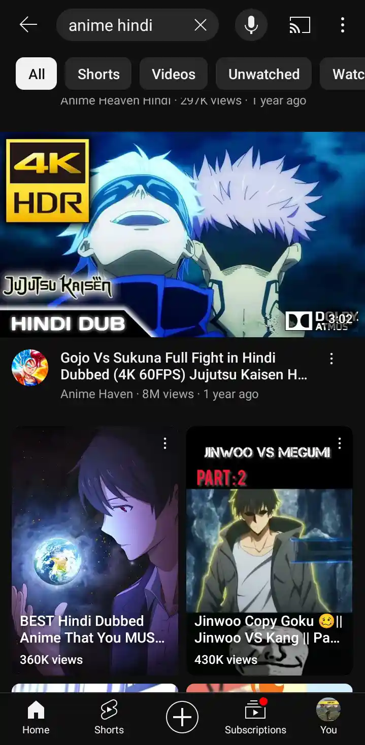 Youtube anime